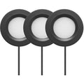 Black 2.75‑Inch Plug‑in LED Puck Light 3‑Pack
