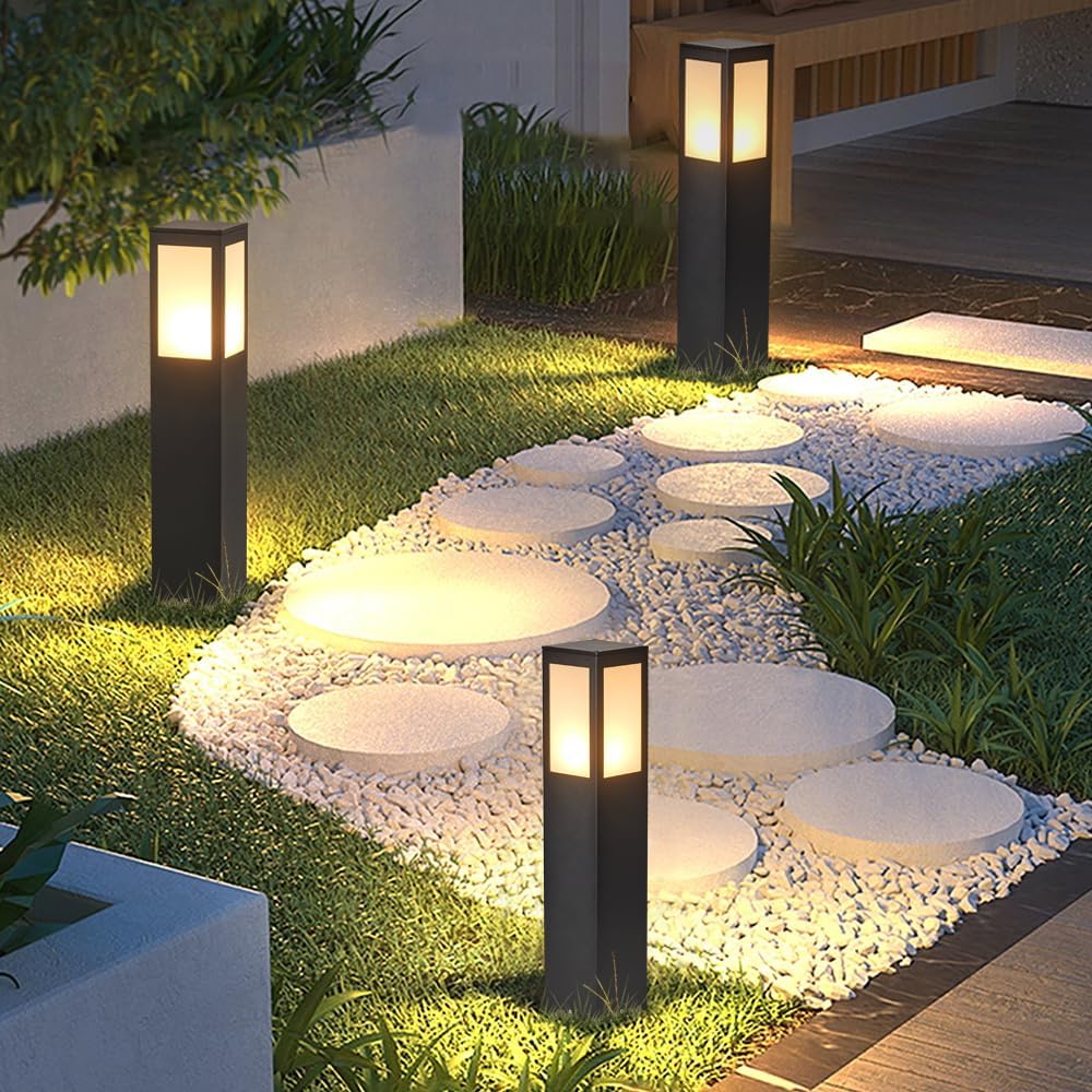 24‑Inch LED Outdoor Garden Bollard Path Light