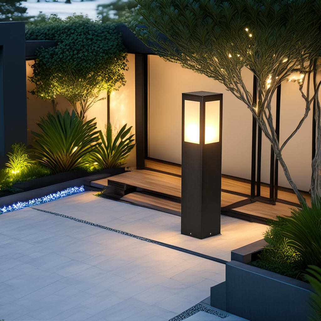 24‑Inch LED Outdoor Garden Bollard Path Light
