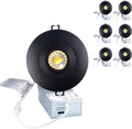 Black 4‑Inch Gimbal LED Recessed Light 6‑Pack