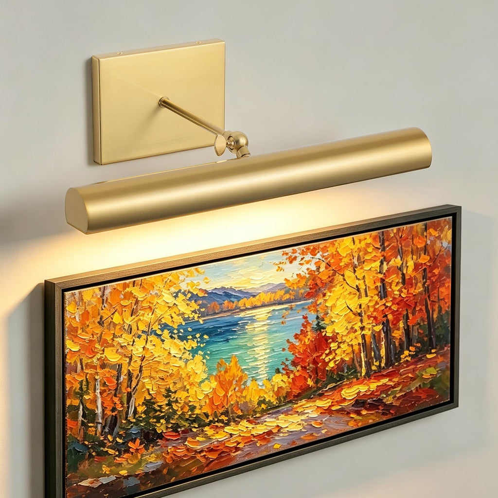 16‑Inch Gold Hardwired Library Picture Light