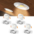 Black 4‑Inch 5CCT Gimbal LED Recessed Light 4‑Pack