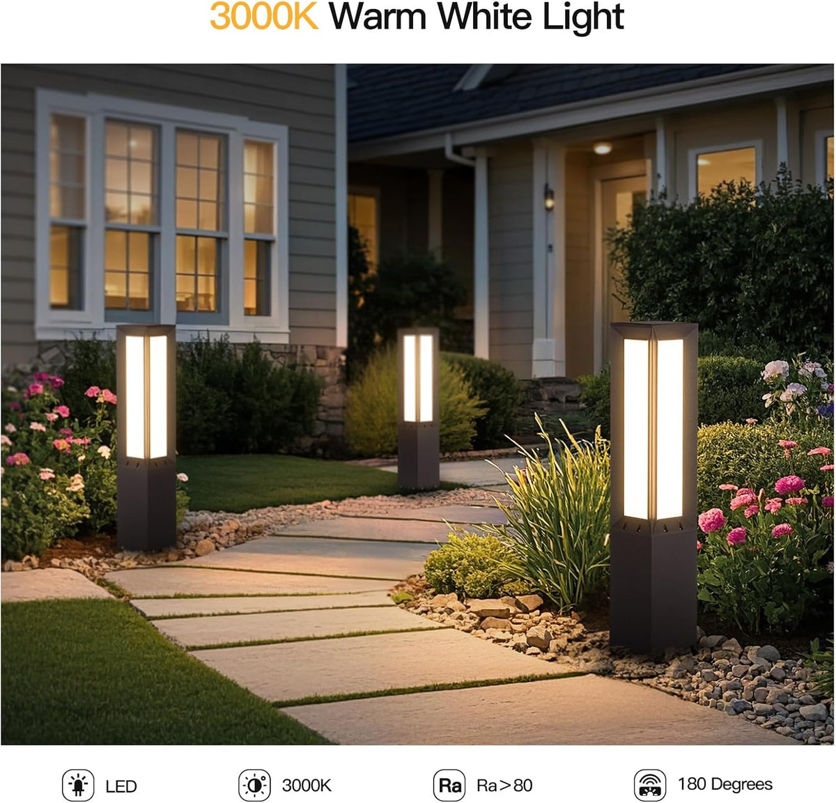 32‑Inch Hard‑Wired Outdoor Landscape Path Light