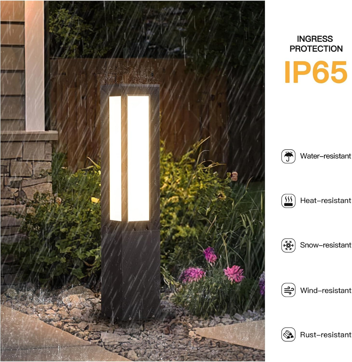 32‑Inch Hard‑Wired Outdoor Landscape Path Light