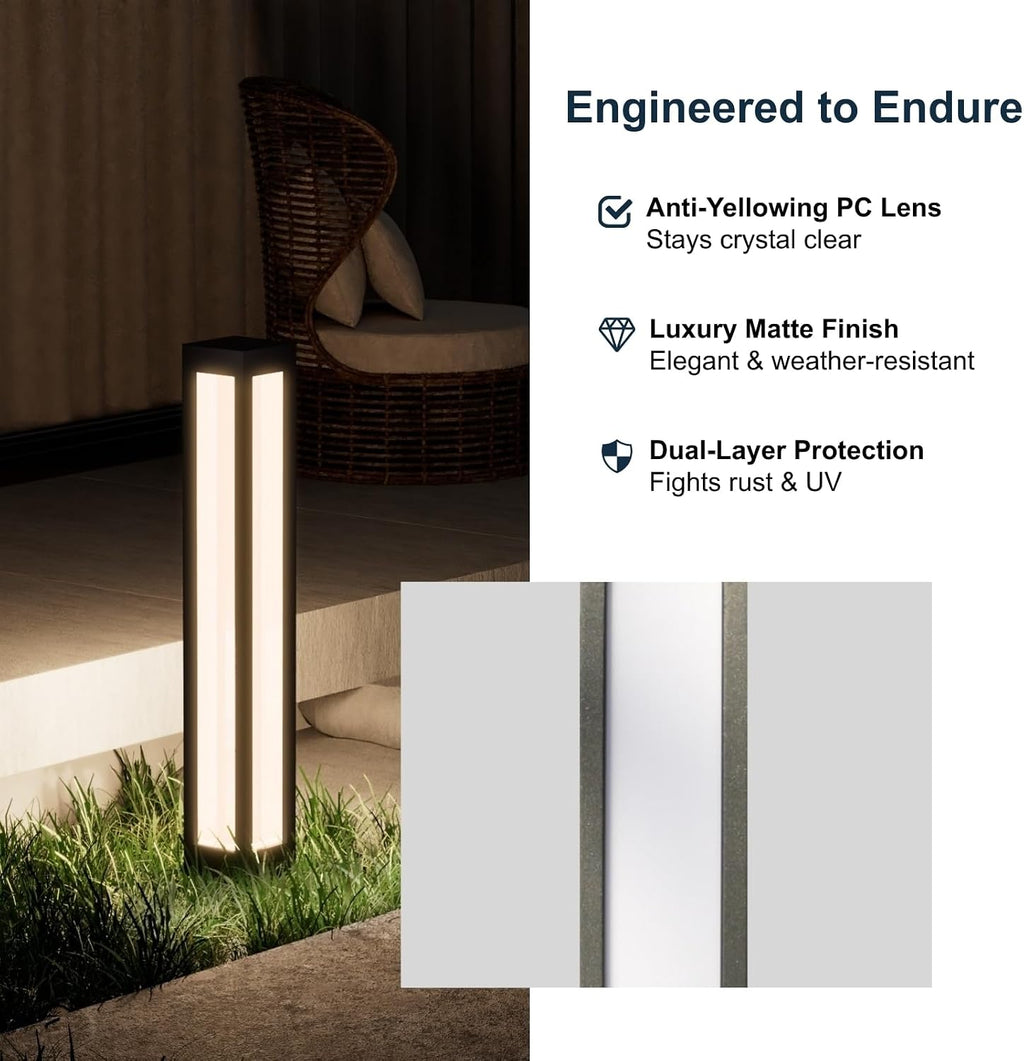 32‑Inch IP65 Aluminum LED Outdoor Bollard Light