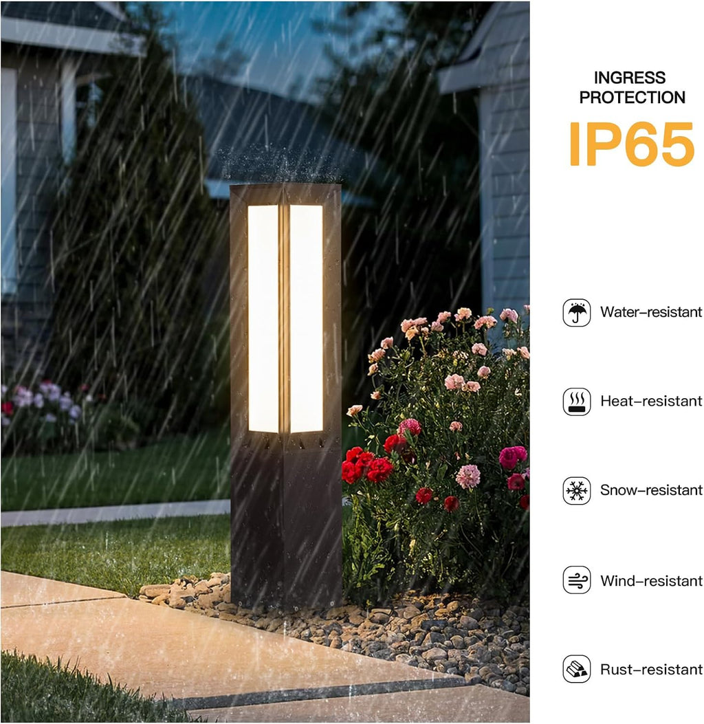 31.5‑Inch Solar Dusk‑to‑Dawn Pathway Light