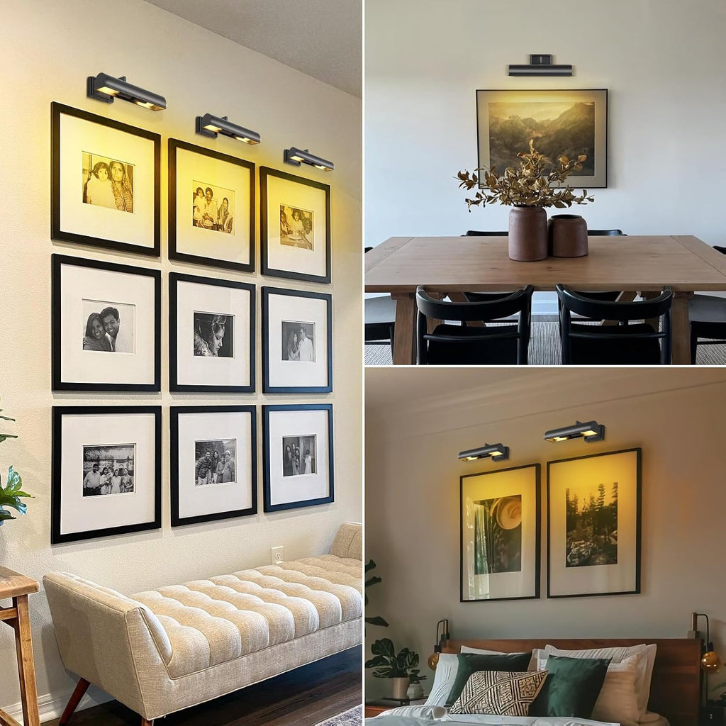 12‑Inch Bronze Hardwired Adjustable Picture Light