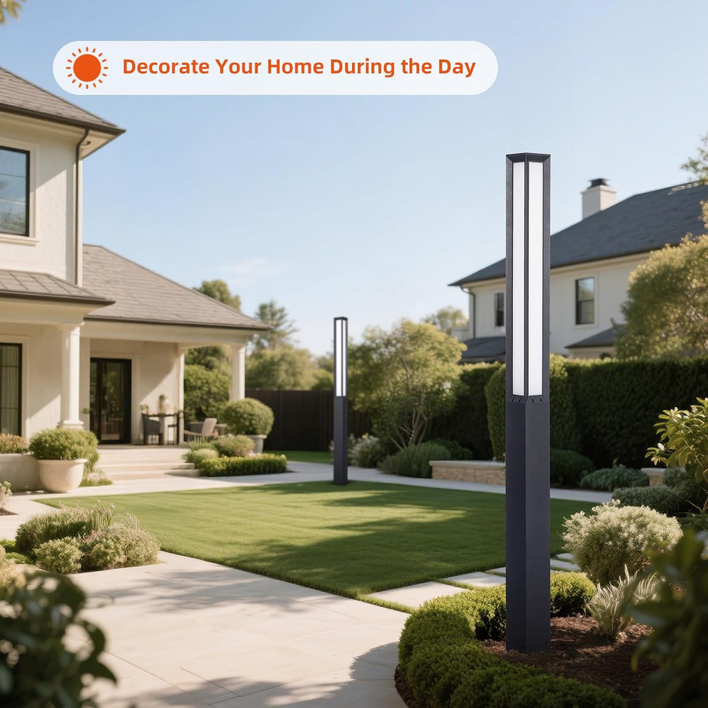 92‑Inch Tall LED Landscape Bollard Pole Light