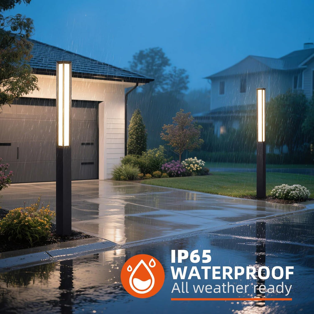 92‑Inch Tall LED Landscape Bollard Pole Light