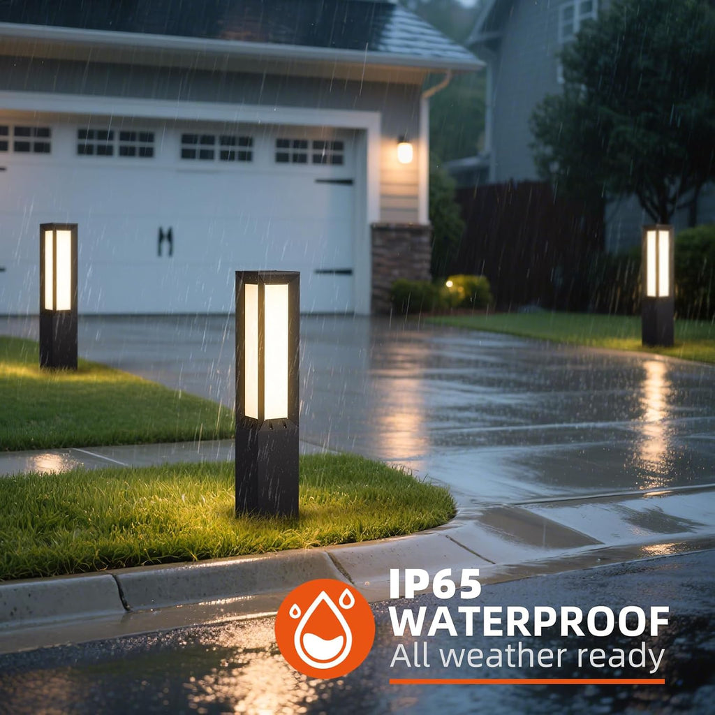32‑Inch 3000K IP65 Solar Outdoor Bollard Light