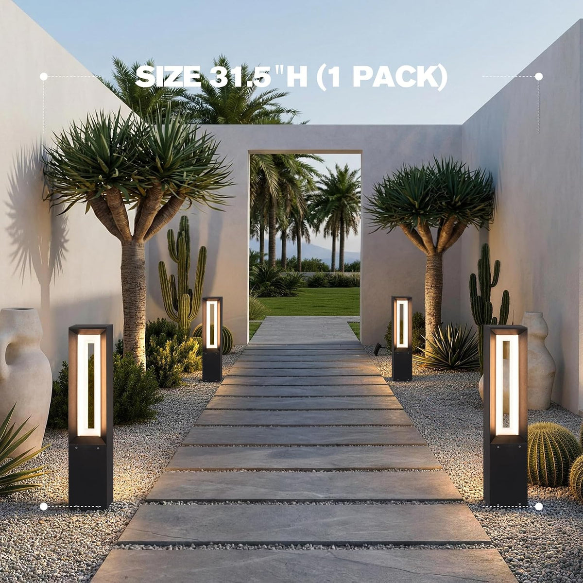 Hard‑Wired Waterproof Outdoor Pathway Light