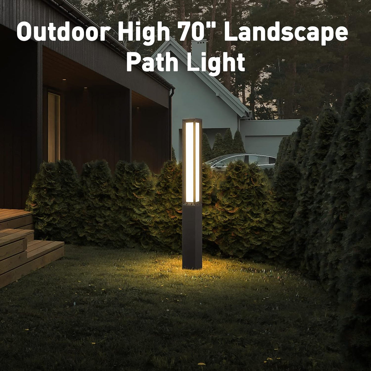 71‑Inch IP65 Outdoor LED Bollard Path Light