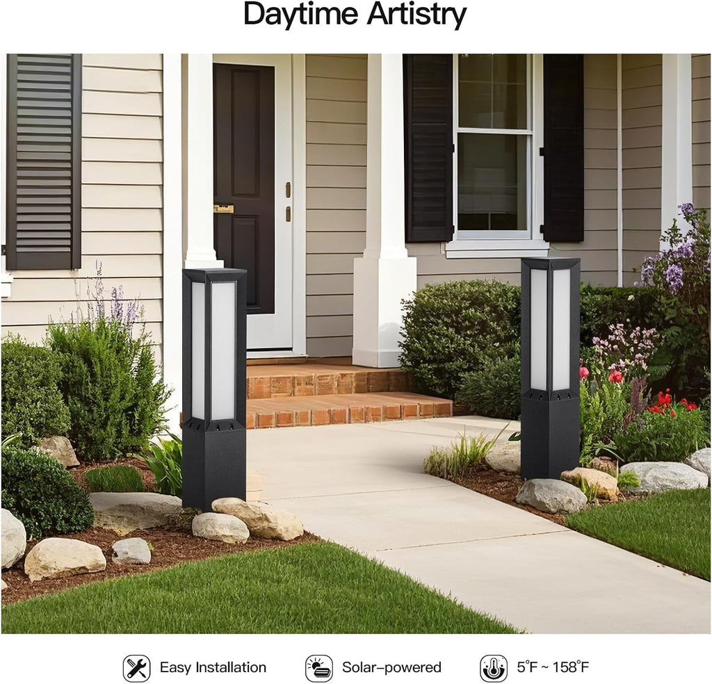 31.5‑Inch Solar Dusk‑to‑Dawn Pathway Light