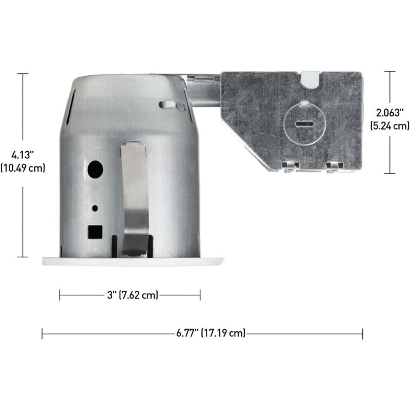 White 3‑Inch Round LED Recessed Light 4‑Pack
